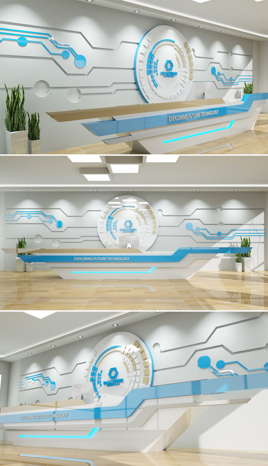 原創(chuàng)高端現(xiàn)代企業(yè)前臺(tái)形象墻公司大廳前臺(tái)背景墻設(shè)計(jì)-版權(quán)可商用